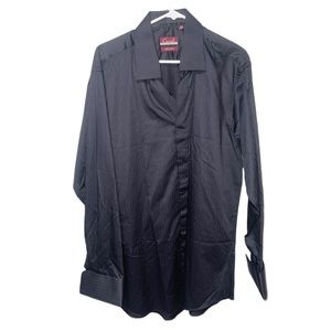 Carreli Mens Long Sleeve Button Down Dress Shirt